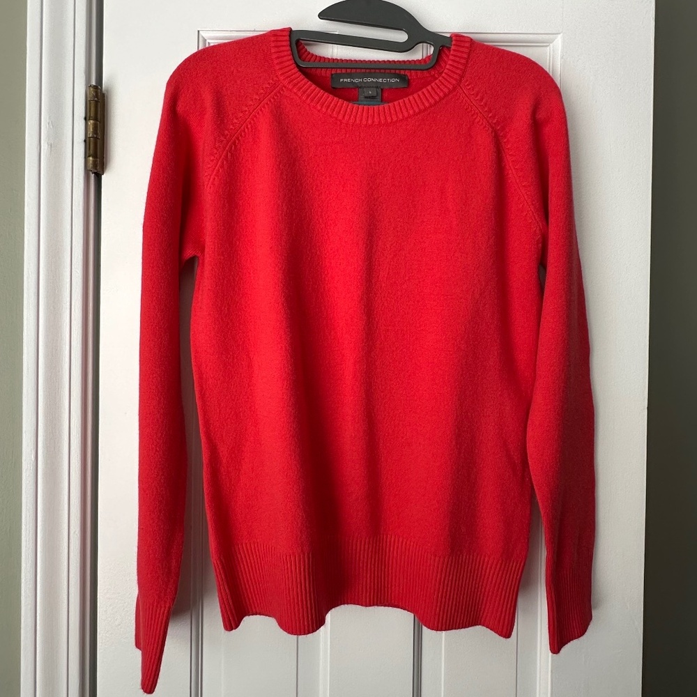 French Connection Red Crew Neck Sweater